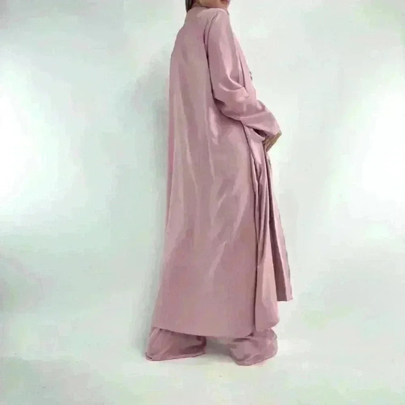 Pink Two piece cardigan and pant set - Picture 5 of 5